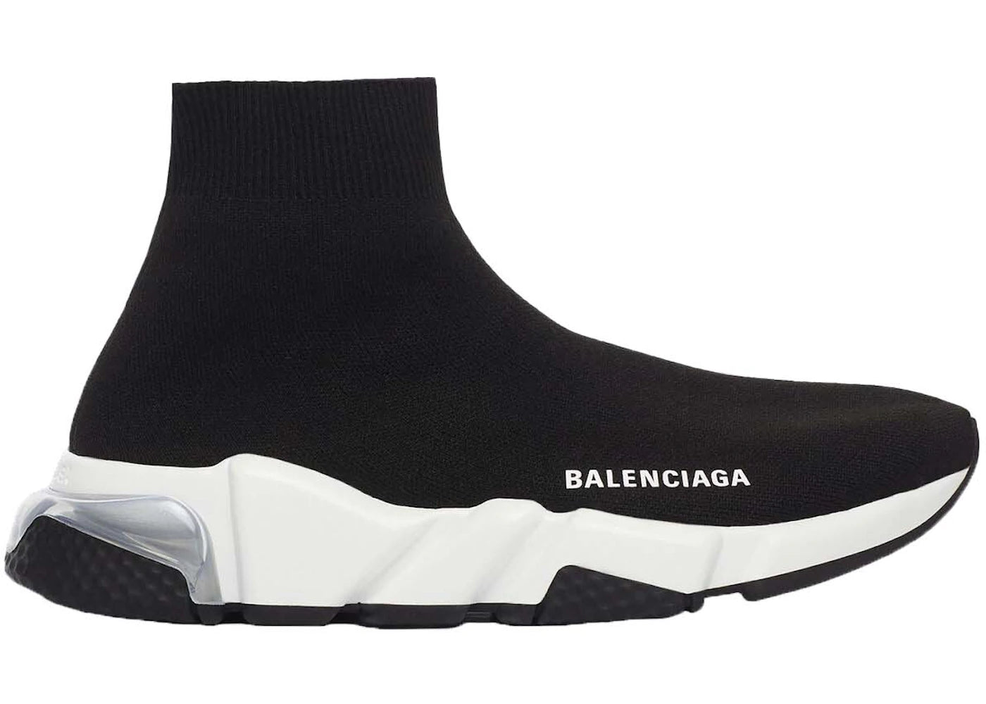 Balenciaga Speed Clear Sole Black White (Women'S)