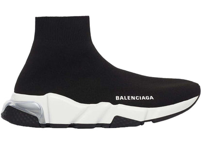 Balenciaga Speed Clear Sole Black White (Women'S)
