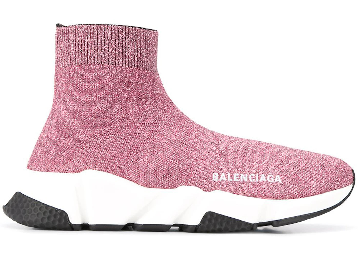 Balenciaga Speed Lurex Knit Metallic Pink (Women'S)