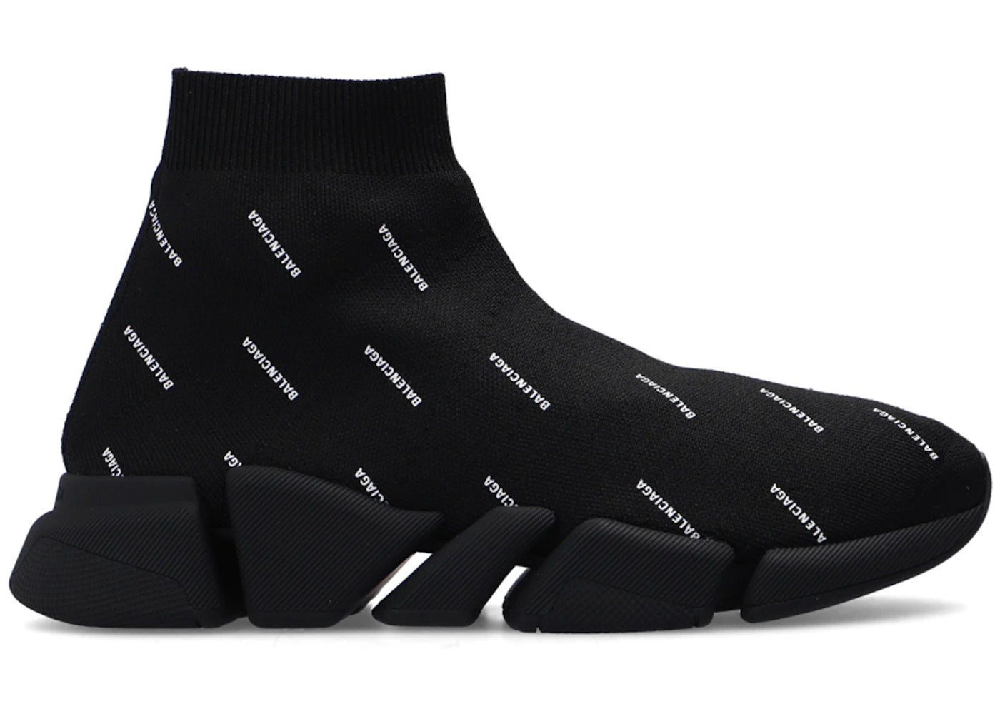 Balenciaga Speed Trainer 2.0 All Over Logo Black White (Women'S)