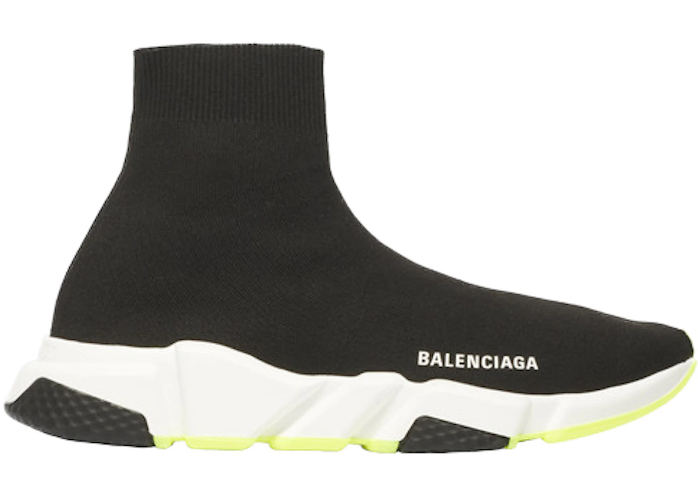 balenciaga speed trainer black yellow 2019