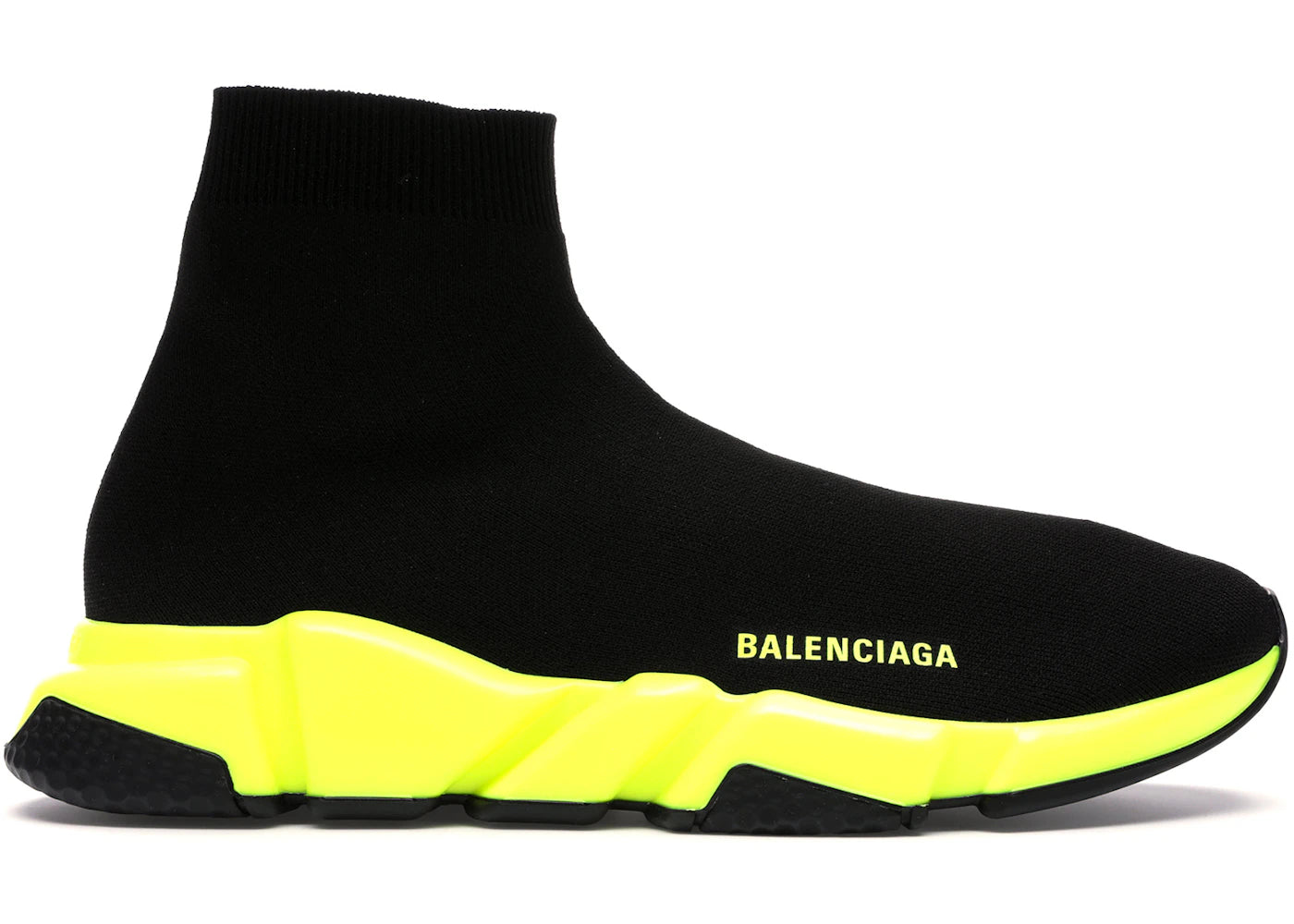 balenciaga speed trainer black yellow