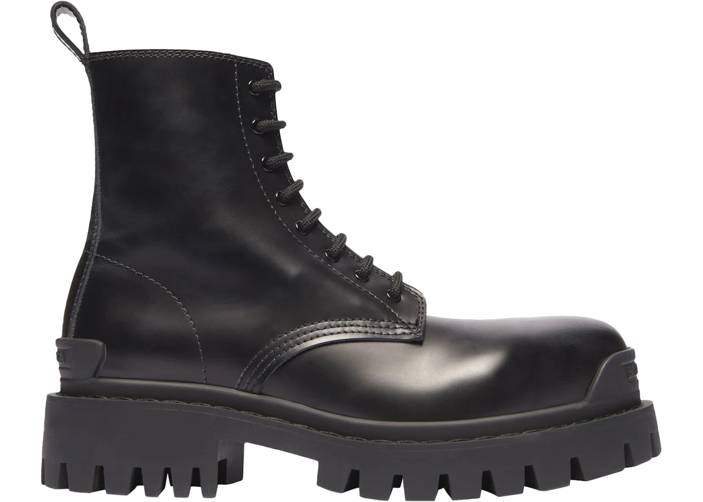 balenciaga strike lace-up boot black (women's)