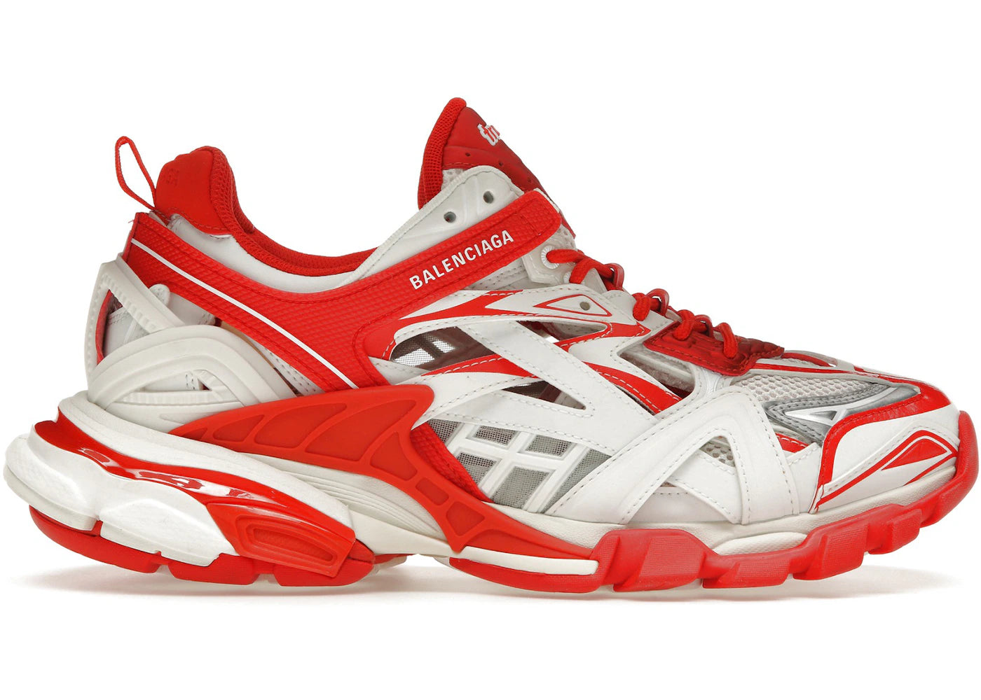 balenciaga track 2.0 white red