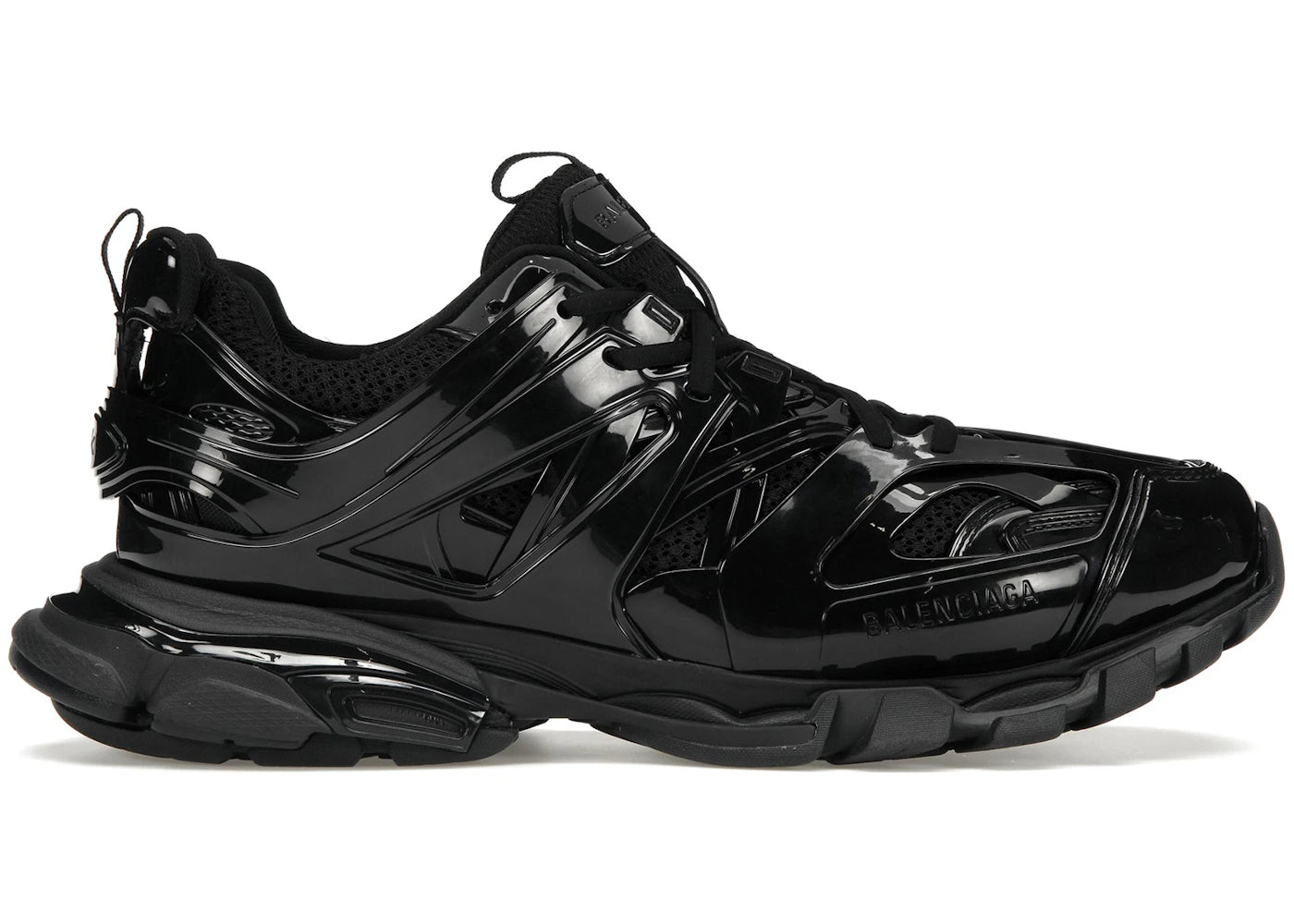 balenciaga track black patent