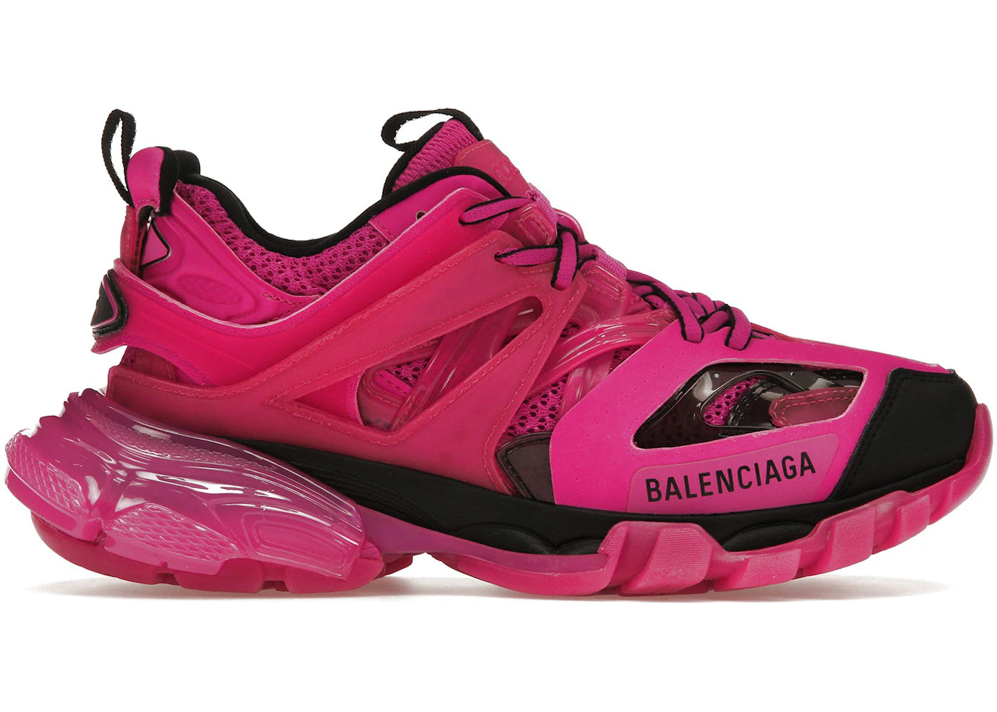 Balenciaga Track Clear Sole Dark Pink (Women'S)