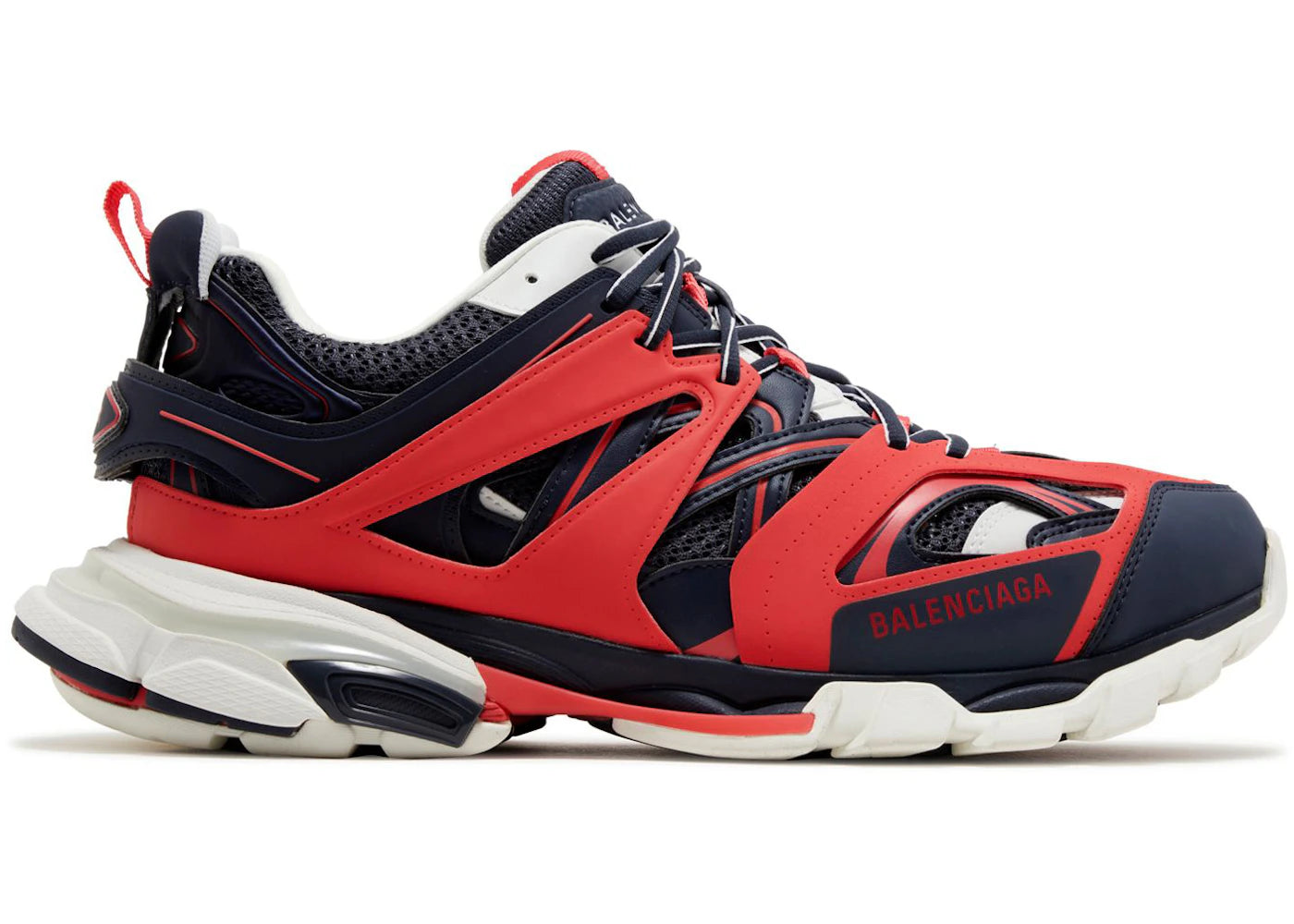 Balenciaga Track Led Red Dark Grey