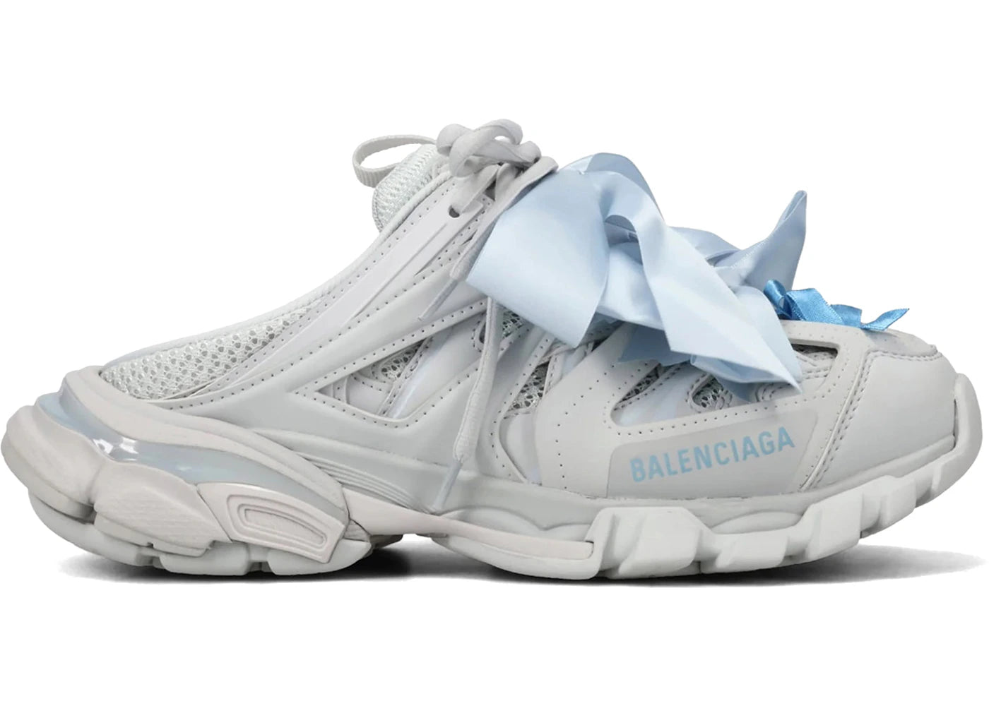 Balenciaga Track Mule Grey Light Blue (Women'S)