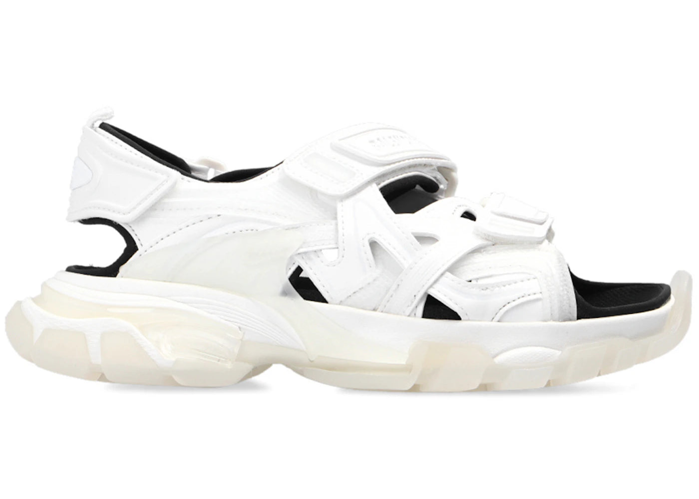 Balenciaga Track Sandal Clear Sole White Black (Women'S)