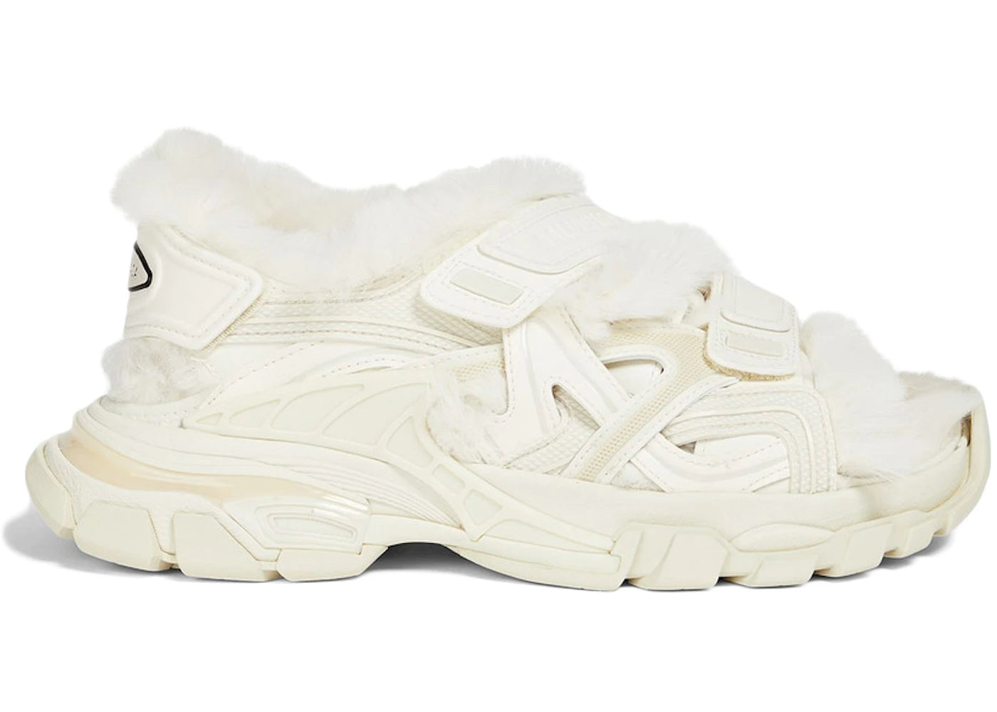 Balenciaga Track Sandal Fake Fur Beige (Women'S)