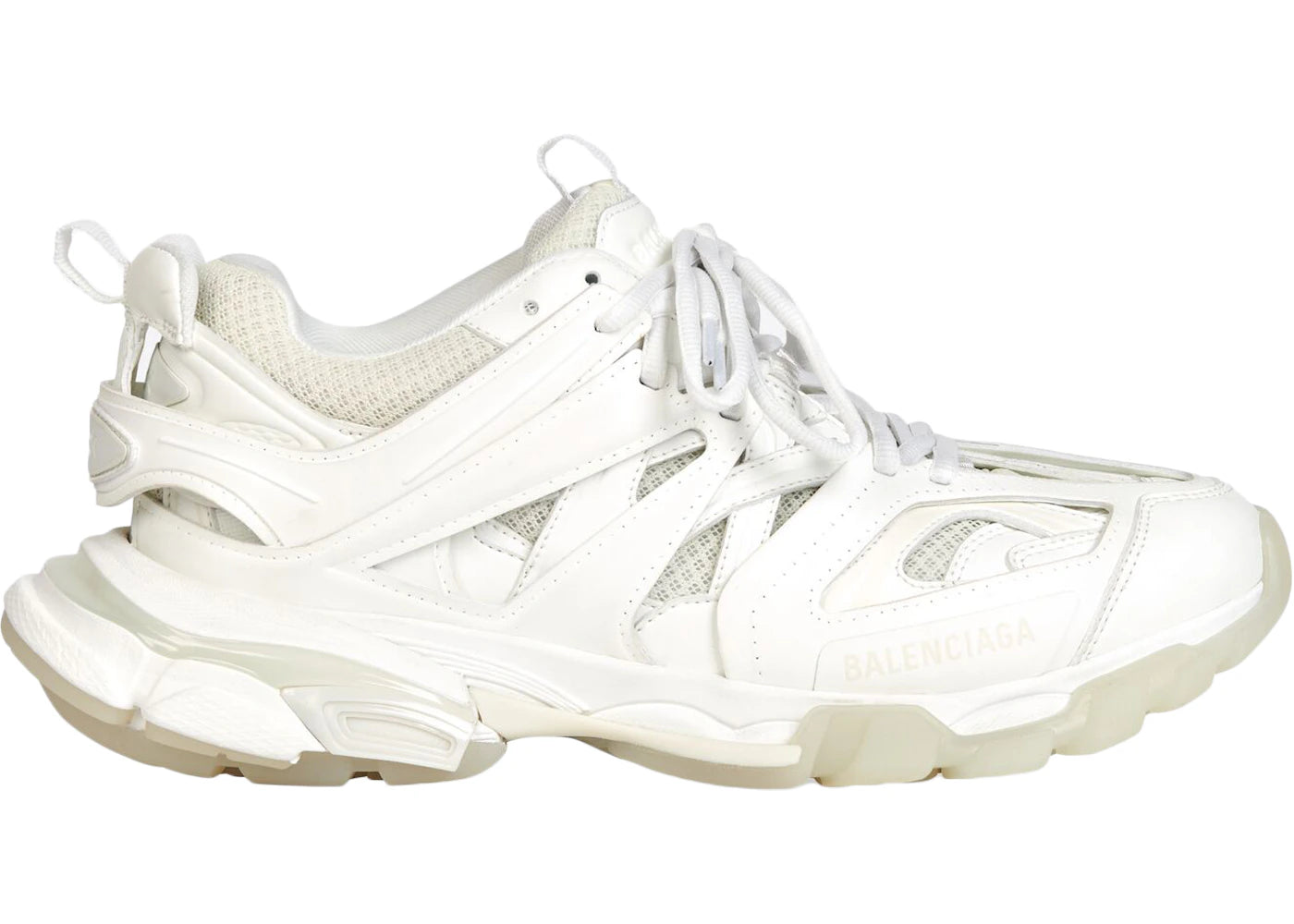 balenciaga track white glow in the dark