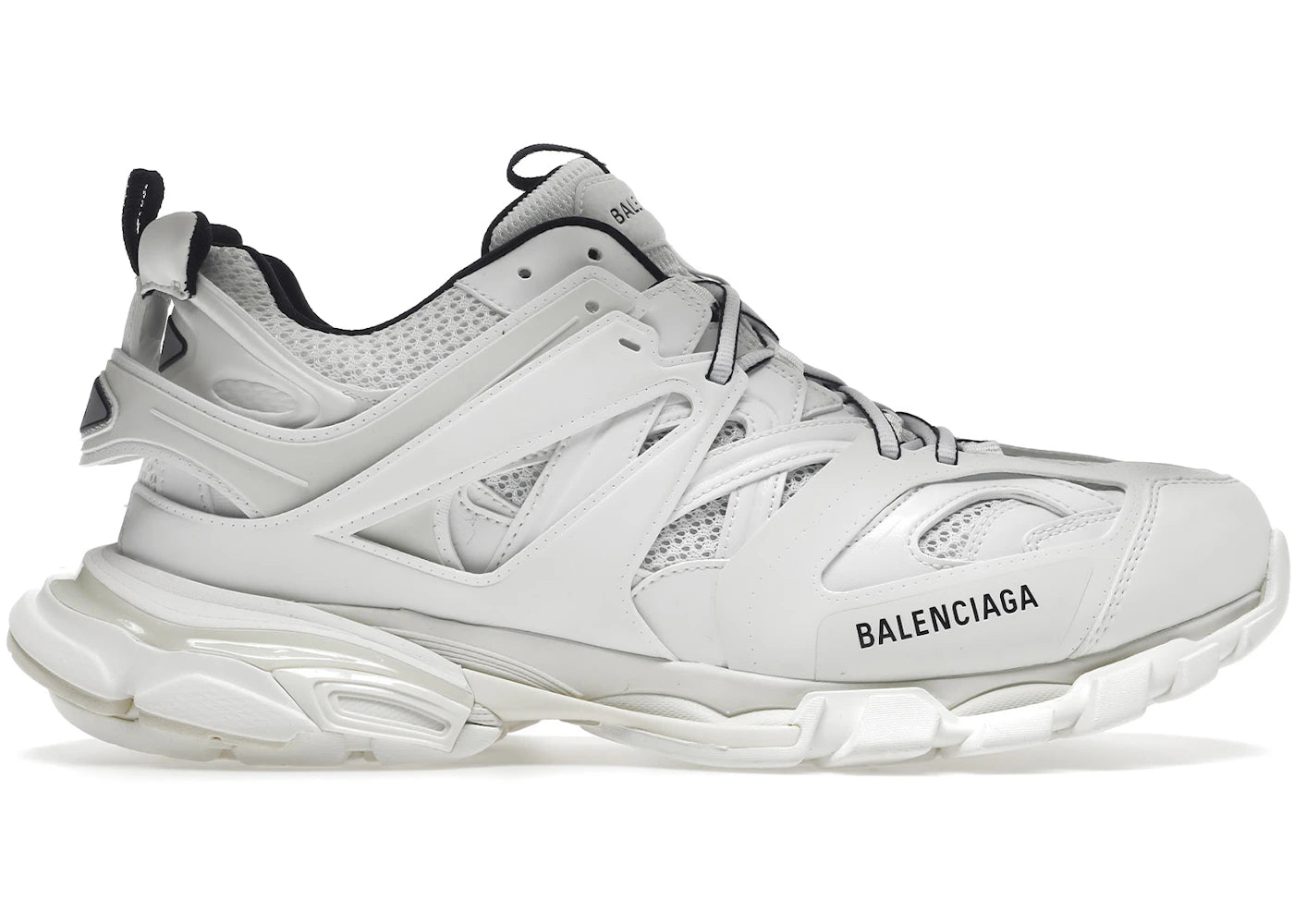balenciaga track white black