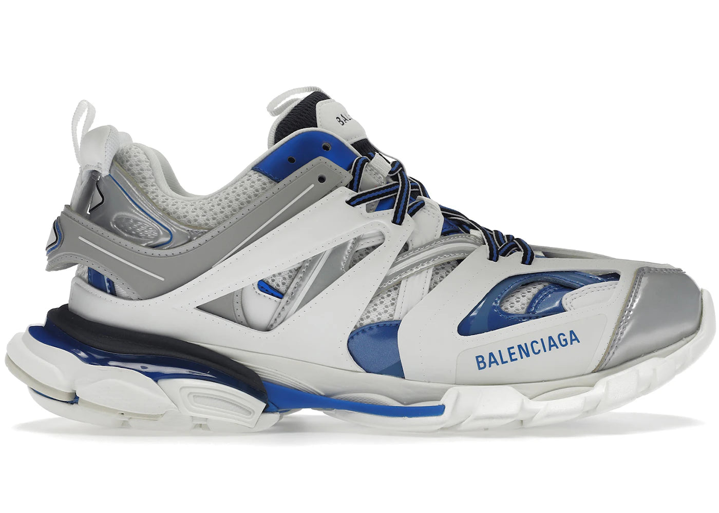 balenciaga track white blue