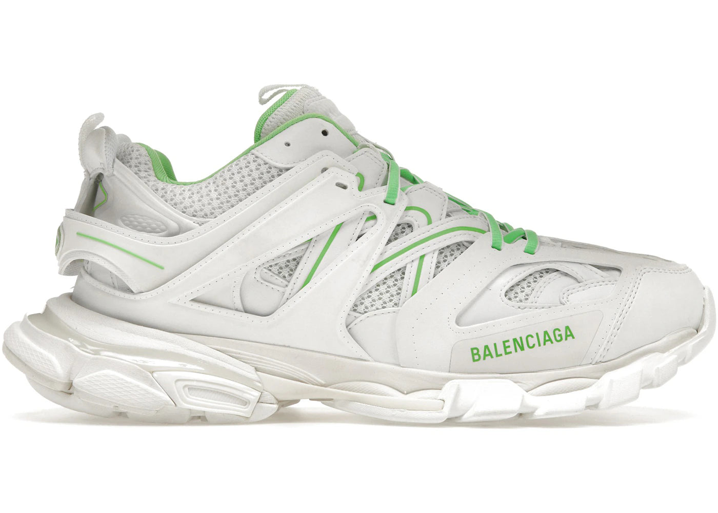 balenciaga track white green