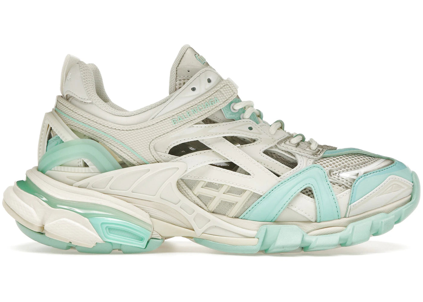 balenciaga track.2 green cream (women's)