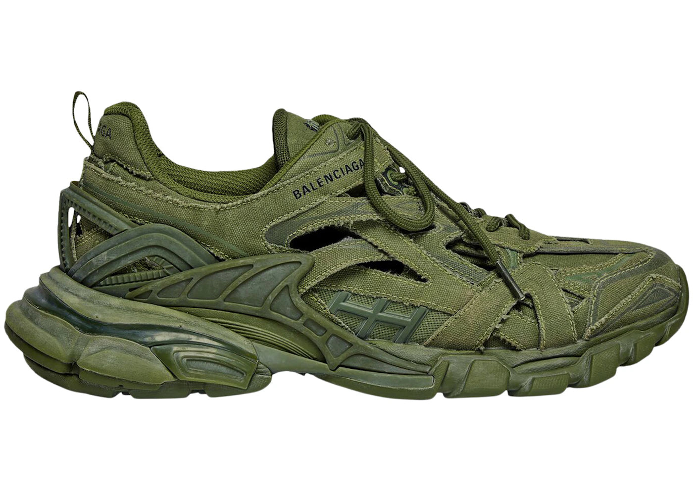 Balenciaga Track.2 Kaki Canvas (Women'S)