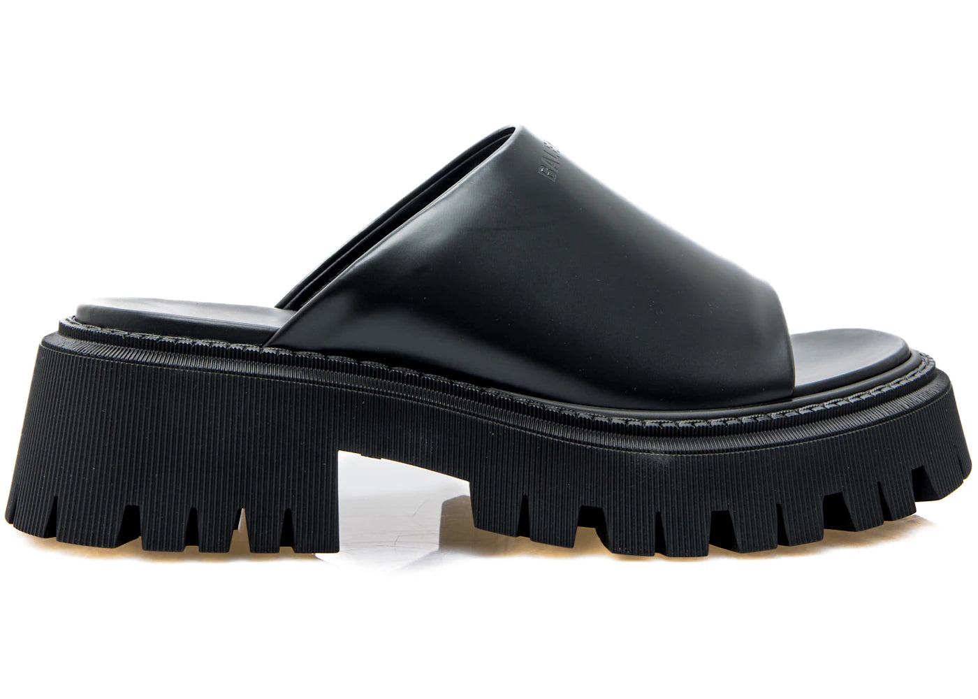 balenciaga tractor slide black