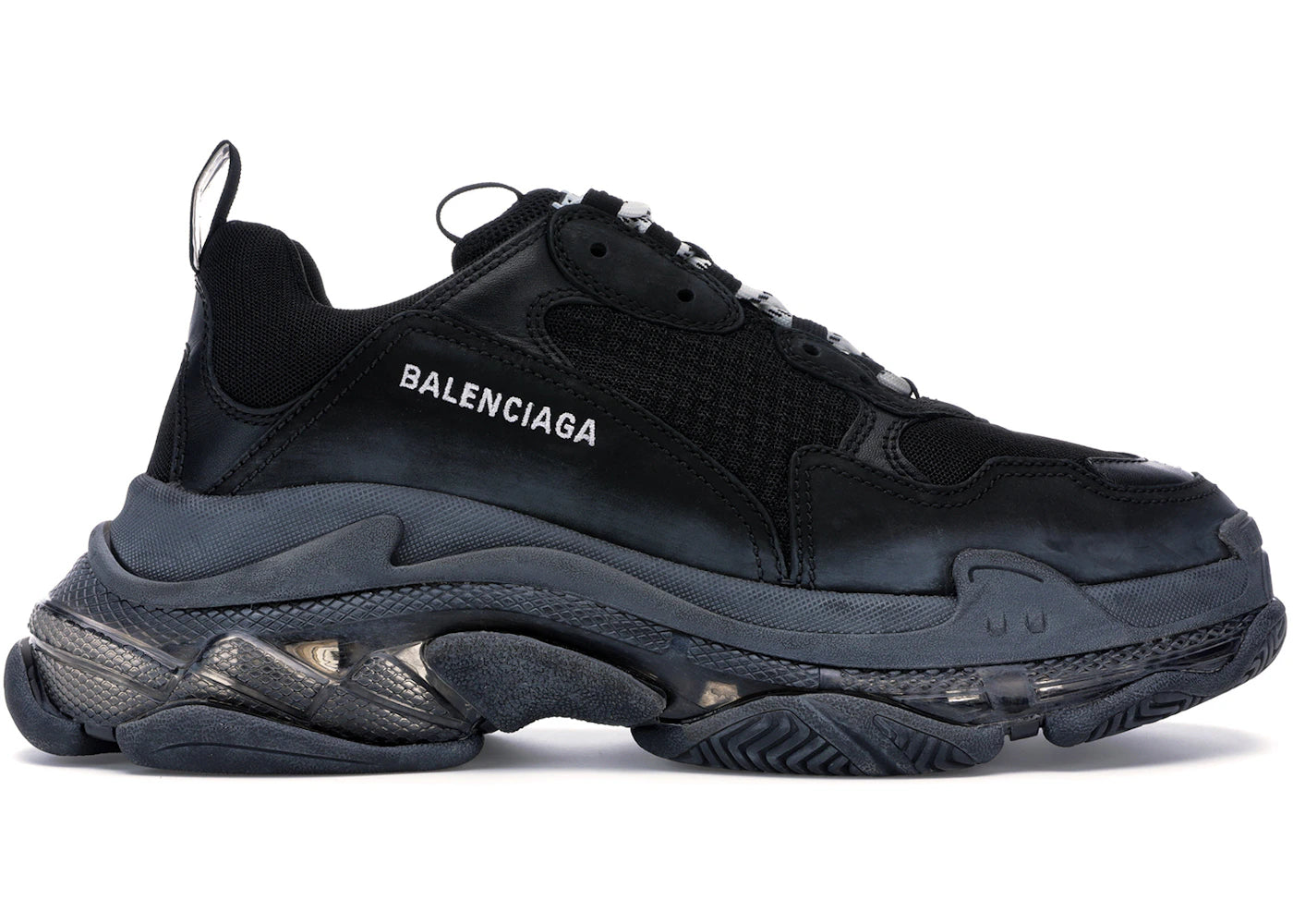 Balenciaga Triple S Clear Sole Black