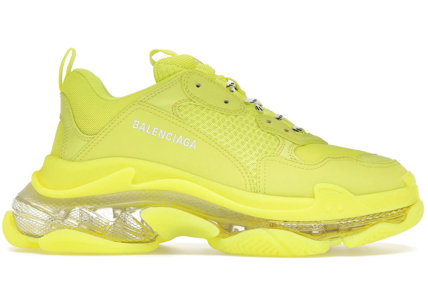 Balenciaga Triple S Clear Sole Fluo Yellow White (Women'S)