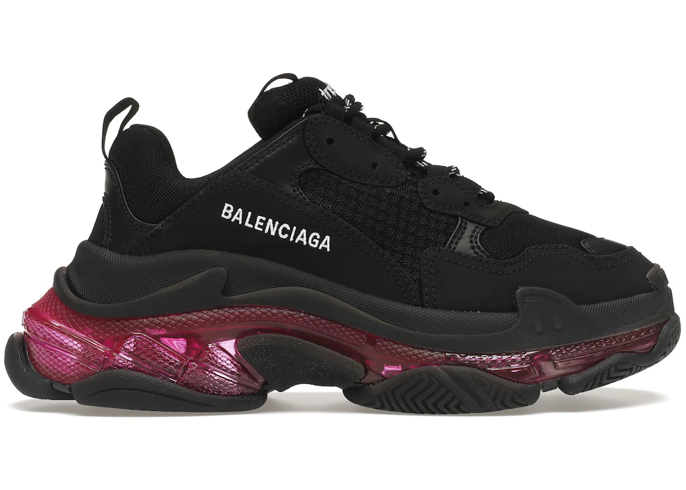 Balenciaga Triple S Clear Sole Neon Pink (Women'S)