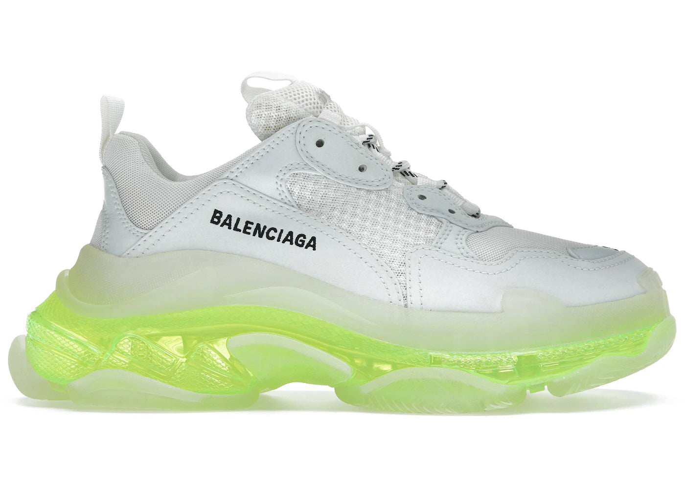 Balenciaga Triple S Clear Sole White Fluo Yellow