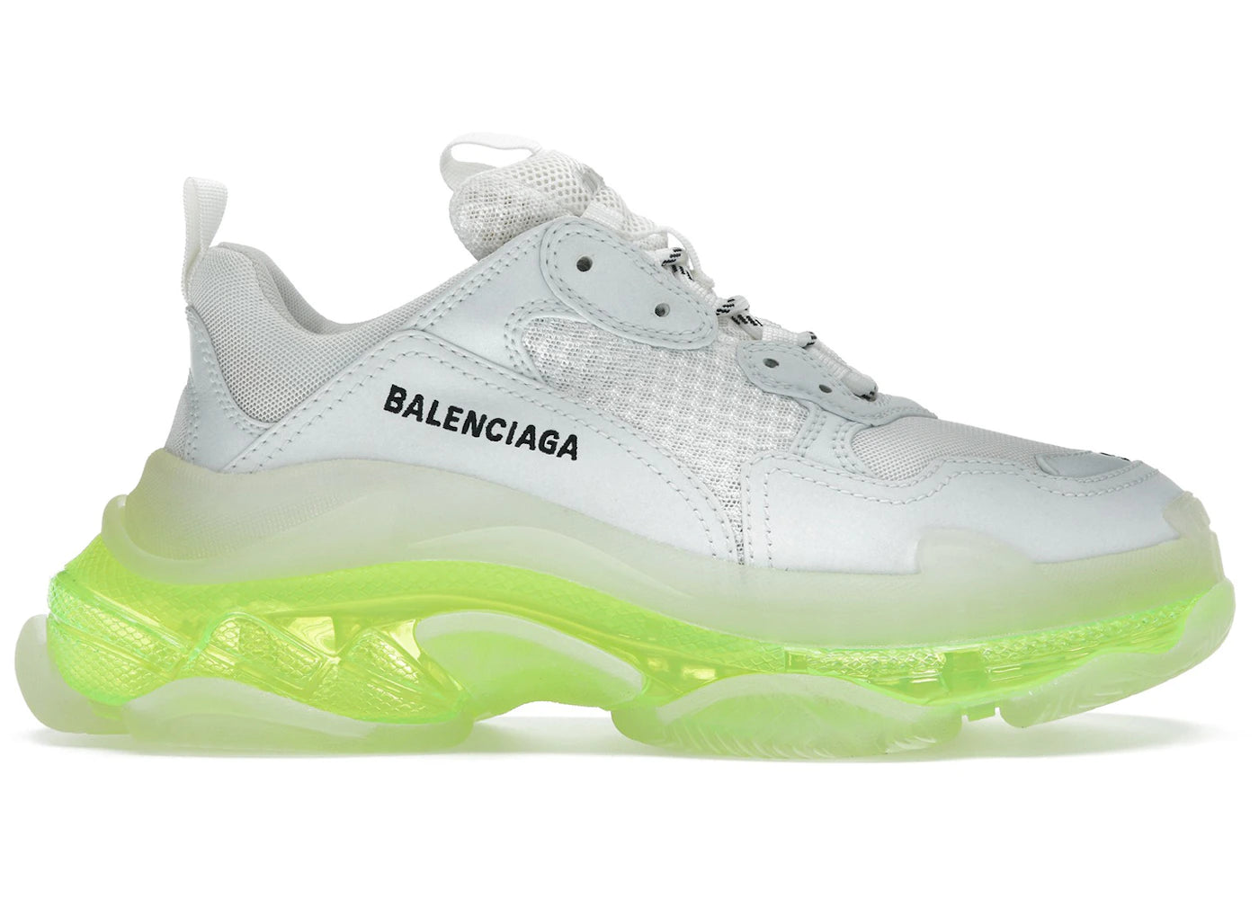 Balenciaga Triple S Clear Sole White Fluo Yellow (Women'S)