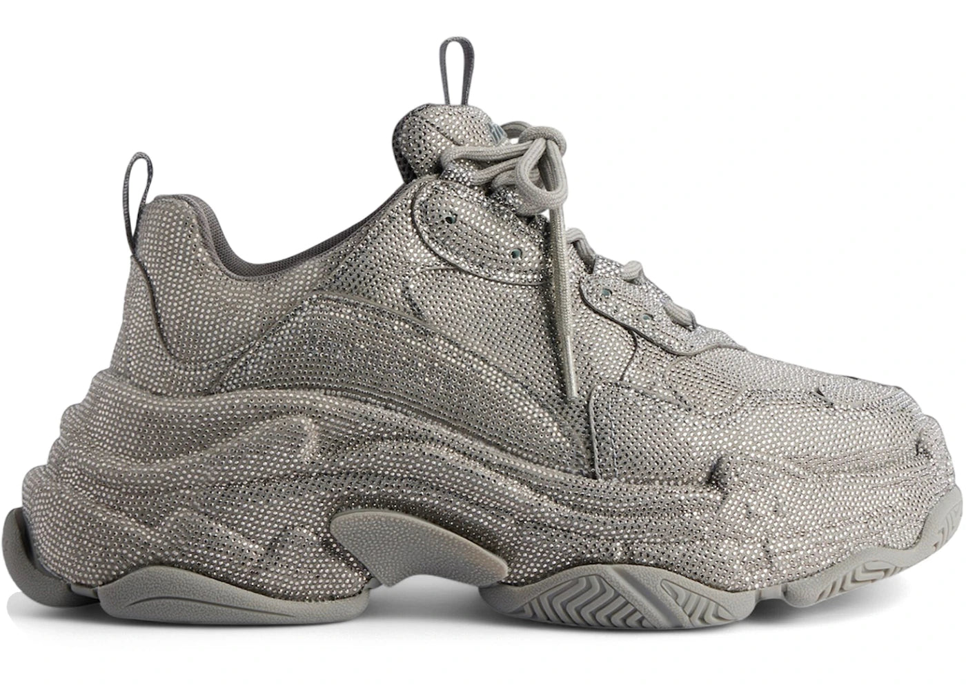 Balenciaga Triple S Dark Grey Rhinestones (Women'S)