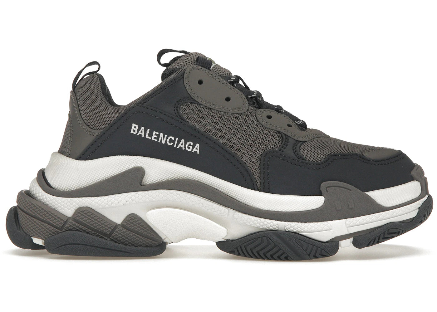 balenciaga triple s double grey