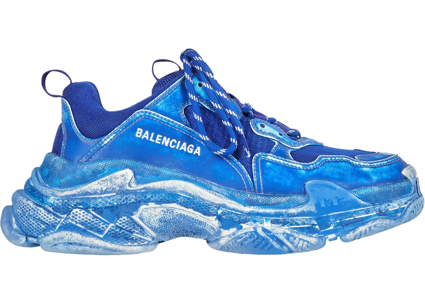 balenciaga triple s faded blue