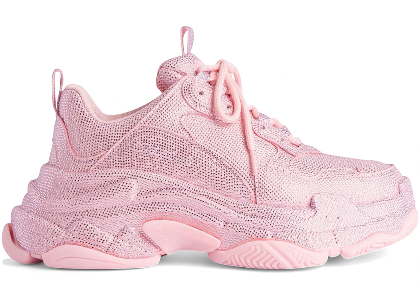 Balenciaga Triple S Light Pink Rhinestones (Women'S)