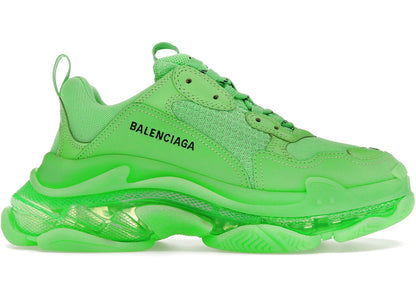 Balenciaga Triple S Soft Neon Green Clear Sole (Women'S)