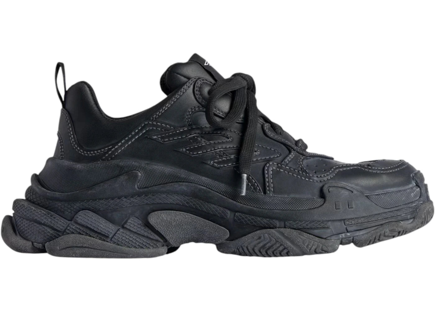 balenciaga triple s sporty black