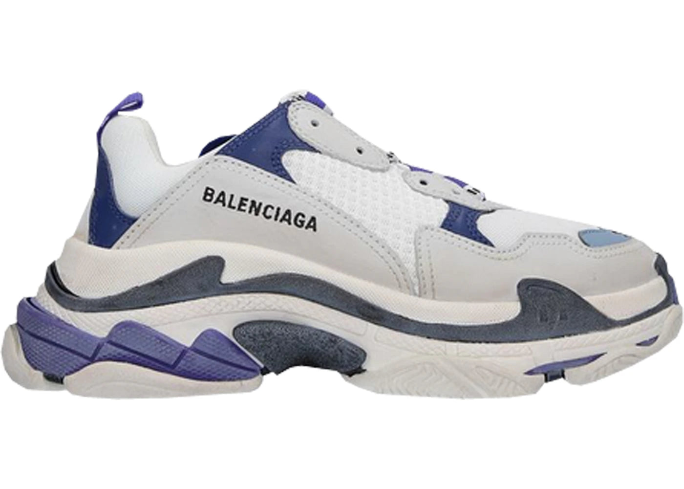Balenciaga Triple S White Purple (Women'S)