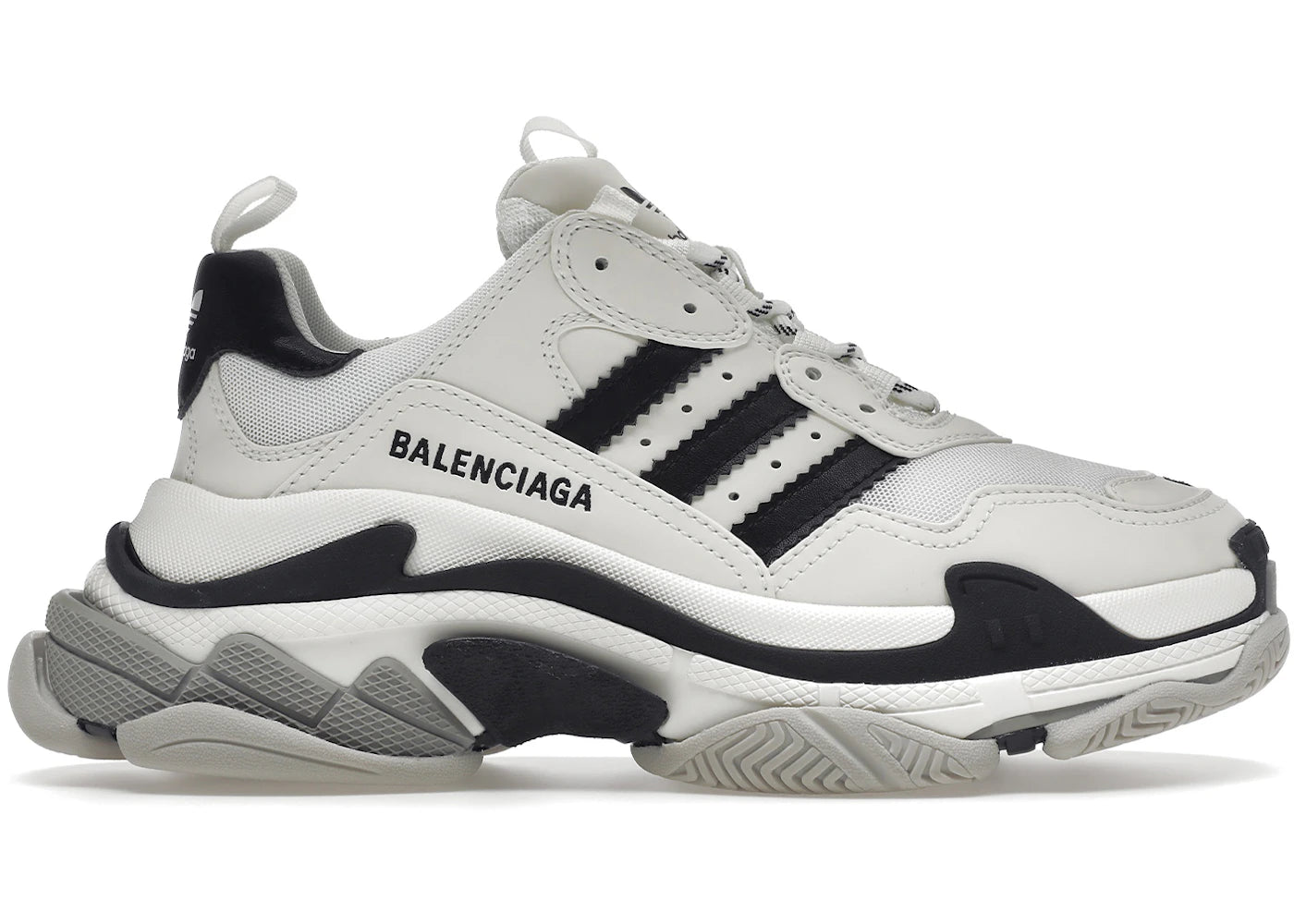 Balenciaga X Adidas Triple S White Black (Women'S)