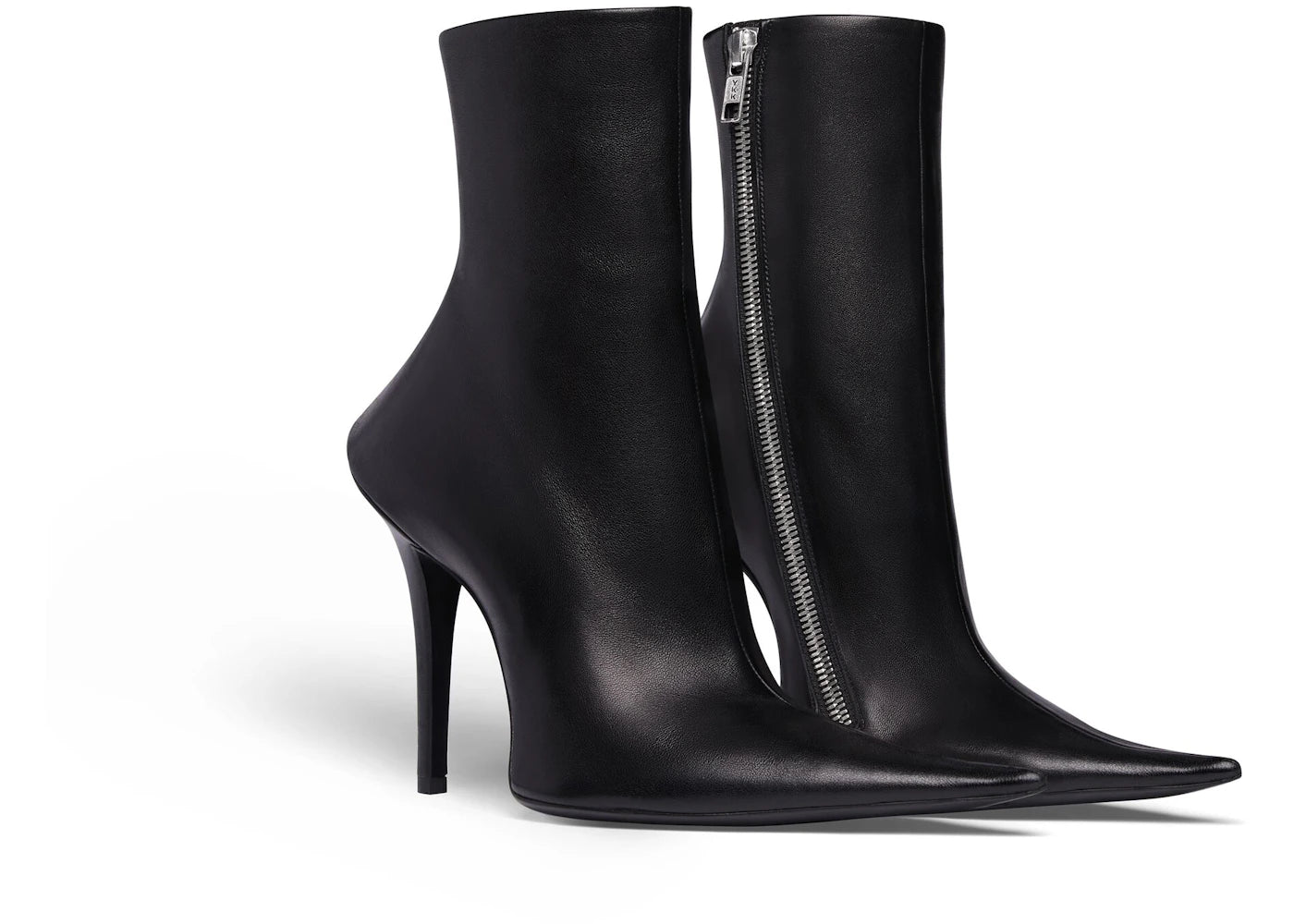 Balenciaga Witch 110Mm Booties Black Sheepskin Womens