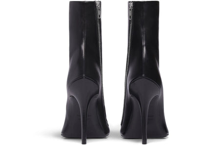 Balenciaga Witch 110Mm Booties Black Sheepskin Womens
