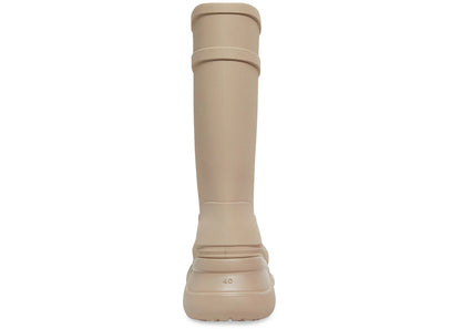 balenciaga x crocs boot beige rubber (women's)