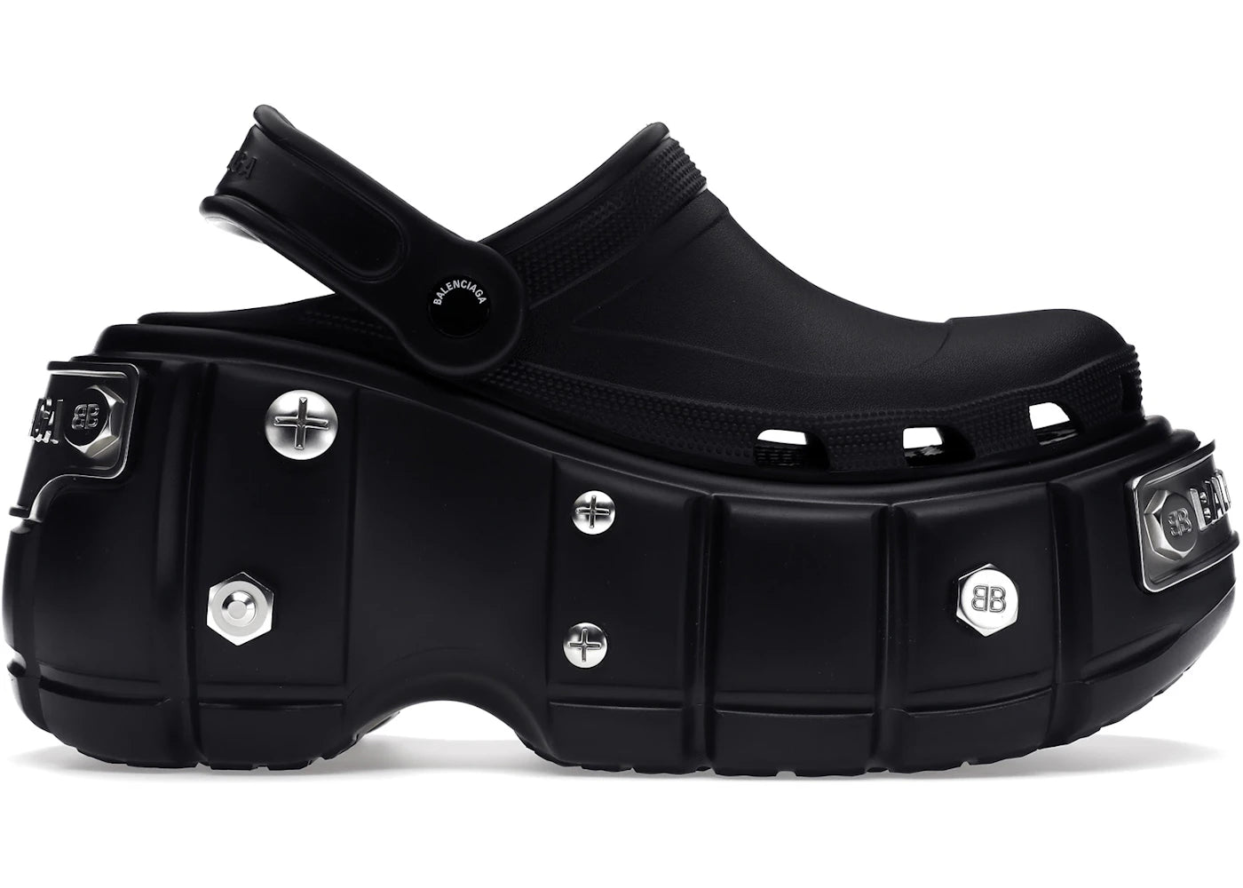 balenciaga x crocs hardcrocs sandal black