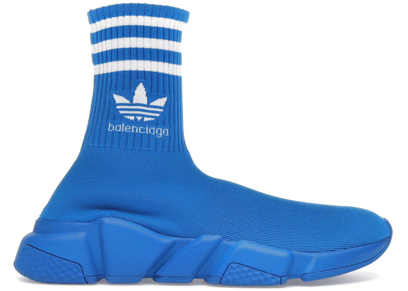 balenciaga x adidas speed trainer blue white