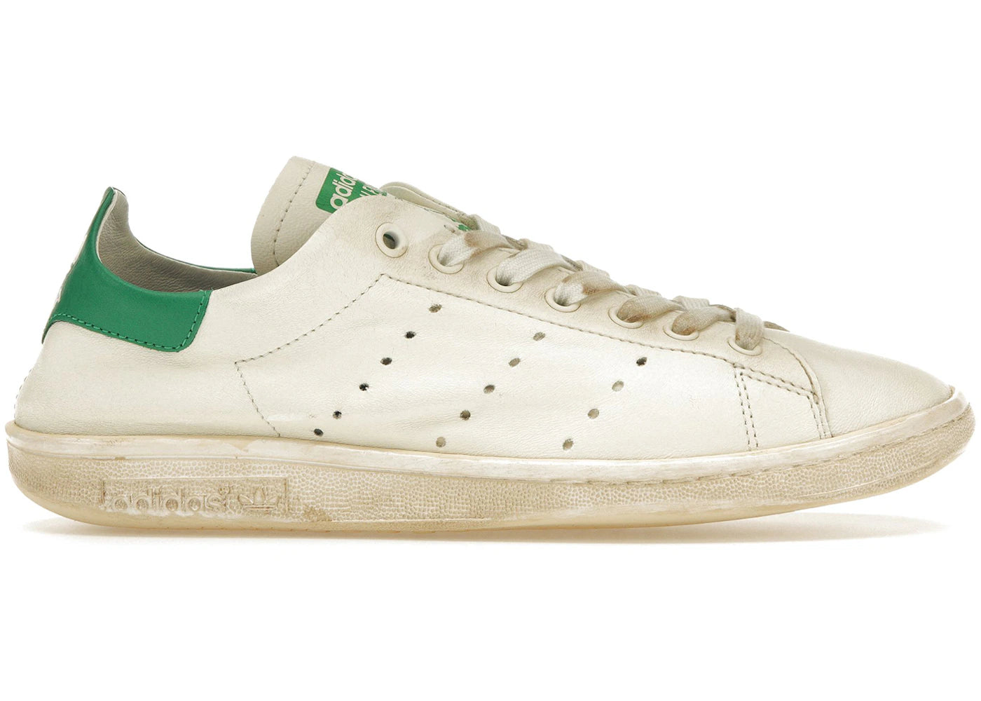 balenciaga x adidas stan smith worn-out white green (women's)