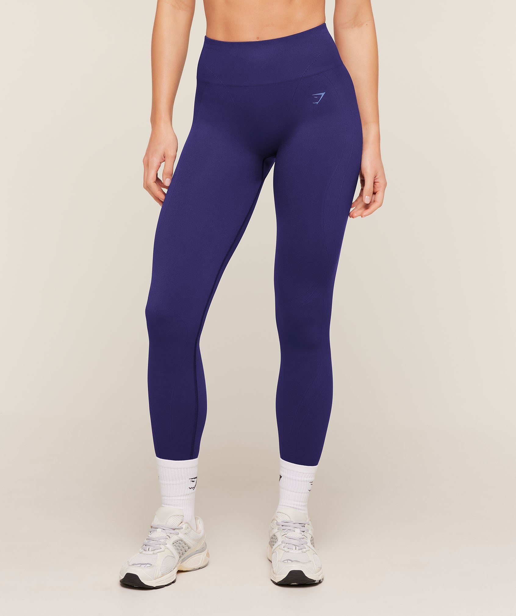 Women's Gymshark Poise Seamless Leggings Indigo Purple
