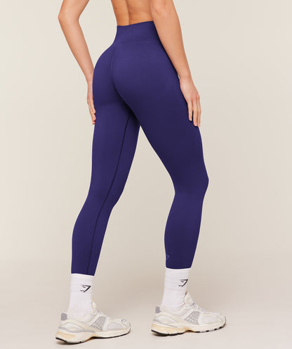 Women's Gymshark Poise Seamless Leggings Indigo Purple