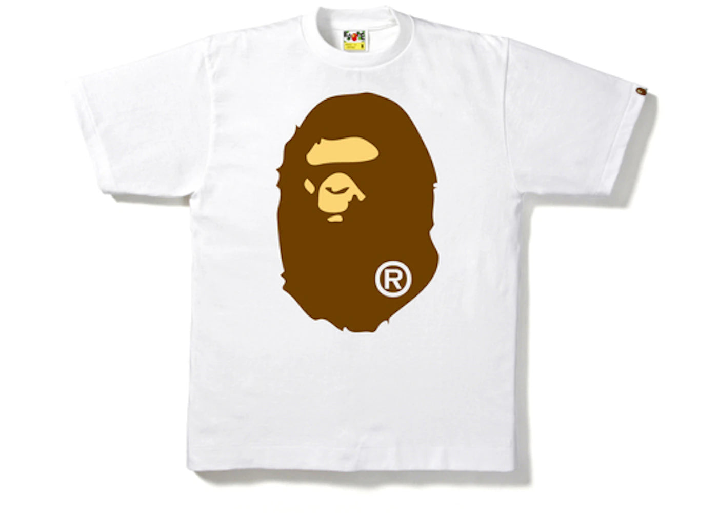 bape big ape head tee white