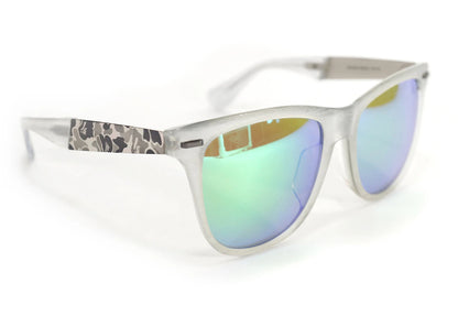 bape frost camo accent sunglasses 5 clear/light green