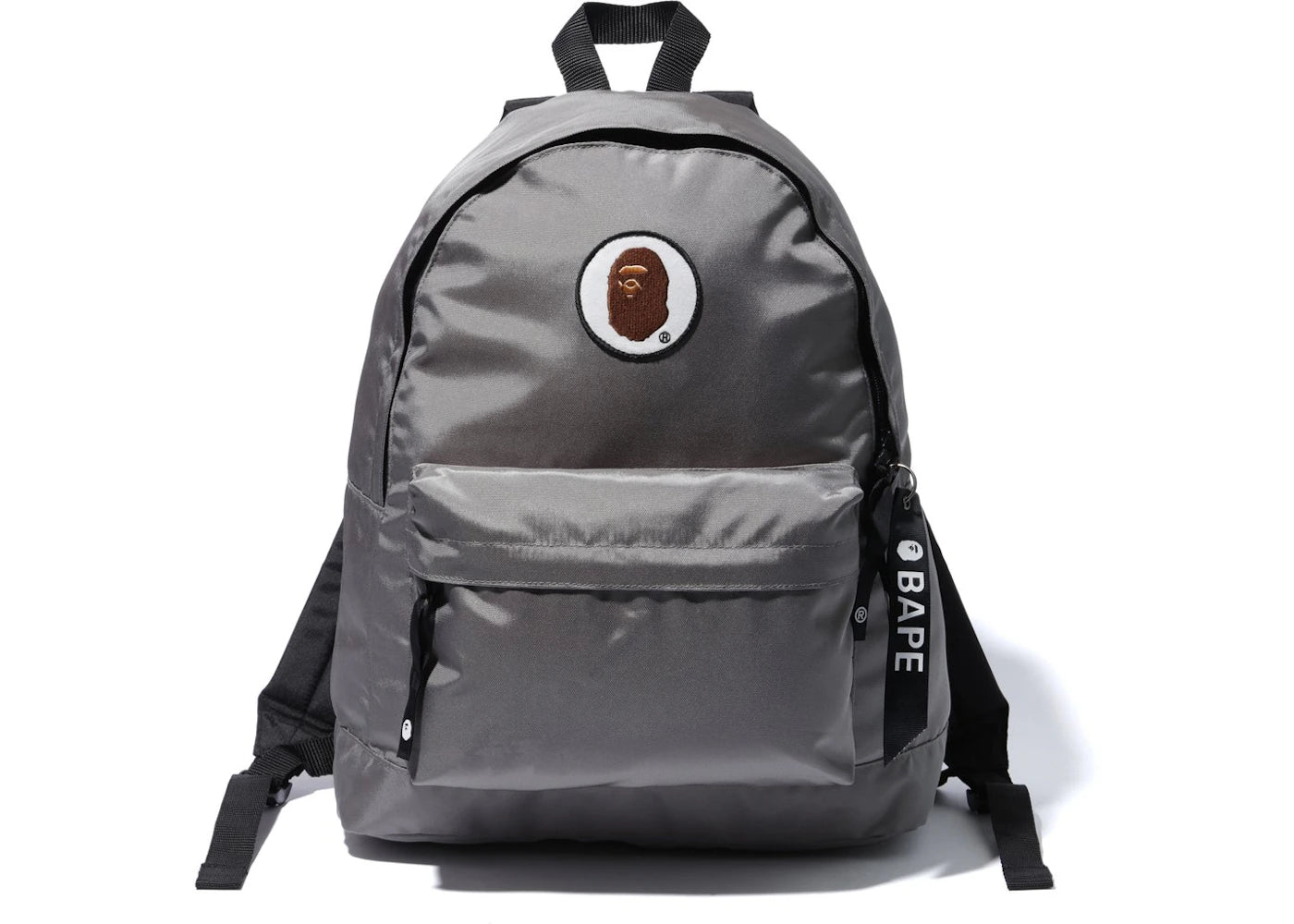 Bape Happy New Year Ape Head Patch Backpack Grey