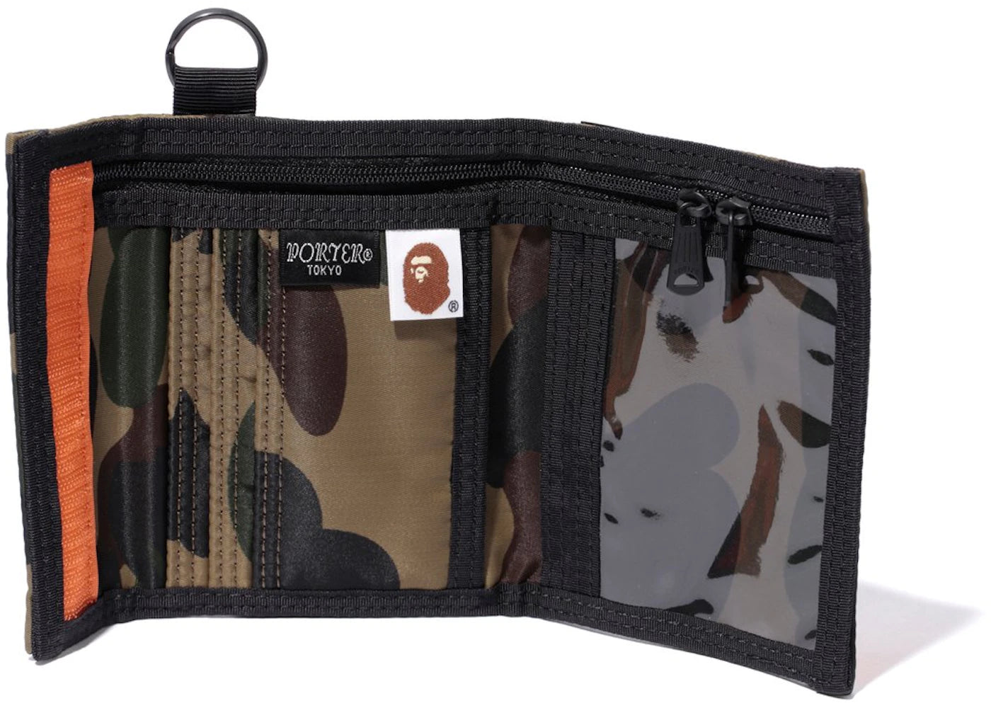 Bape X Porter 1St Camo Wallet Green