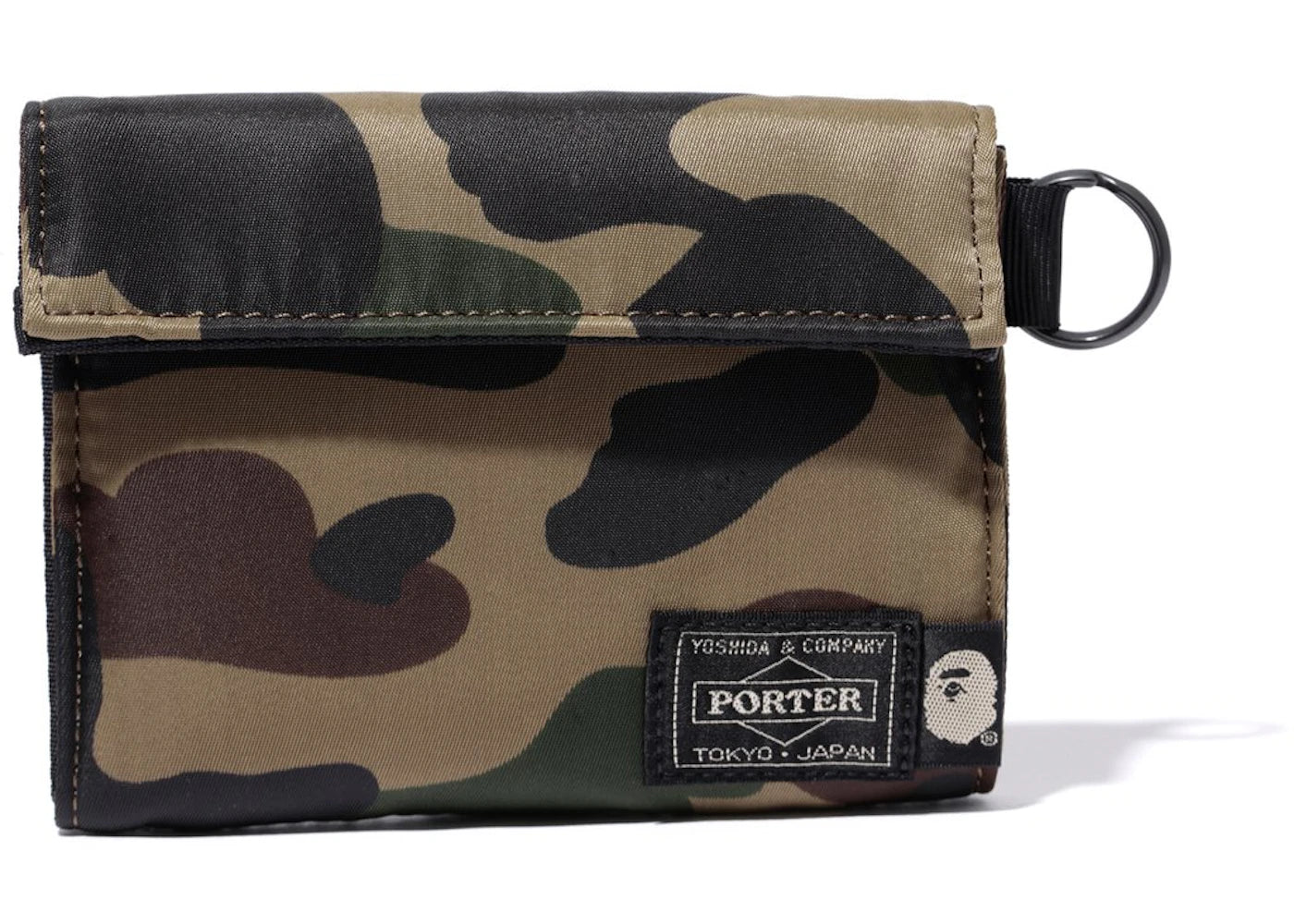 Bape X Porter 1St Camo Wallet Green