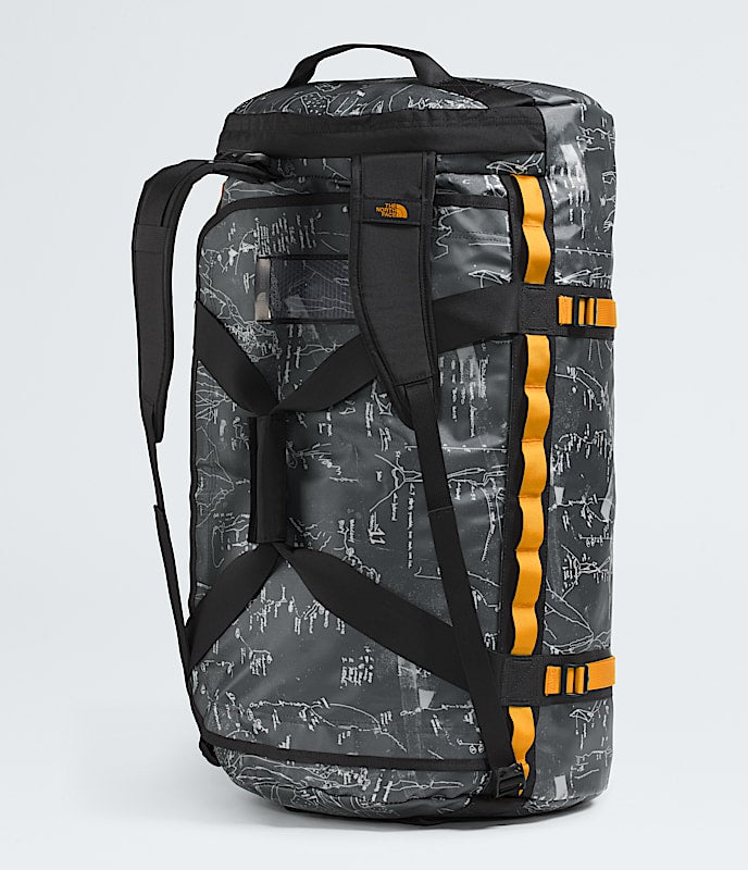 The North Face Base Camp™ Duffel—L Anthracite Grey Conrad Topos Print-Summit Gold