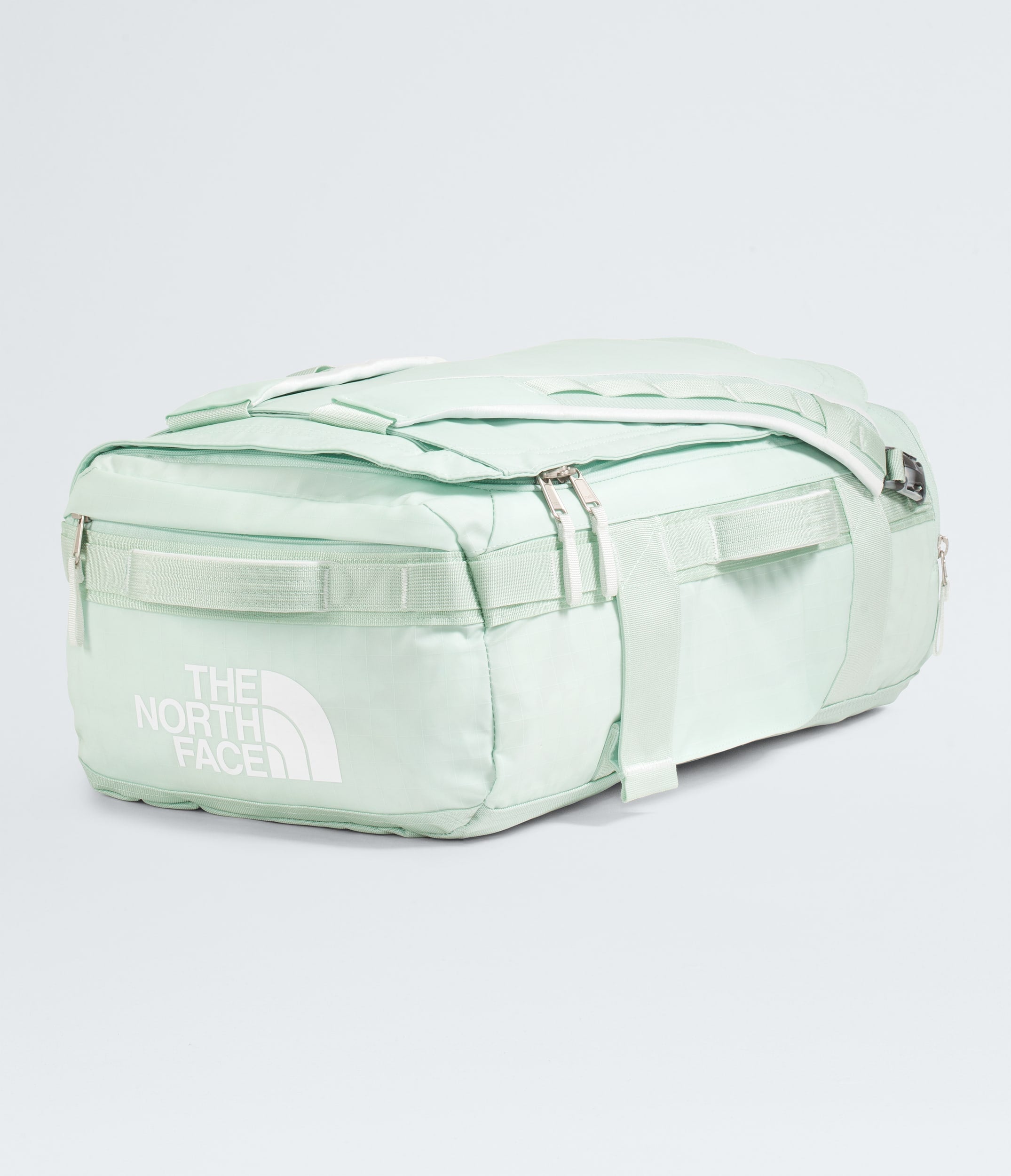 The North Face Base Camp™ Voyager Duffel—32L Opal Frost-Pearl Stone-Tnf White
