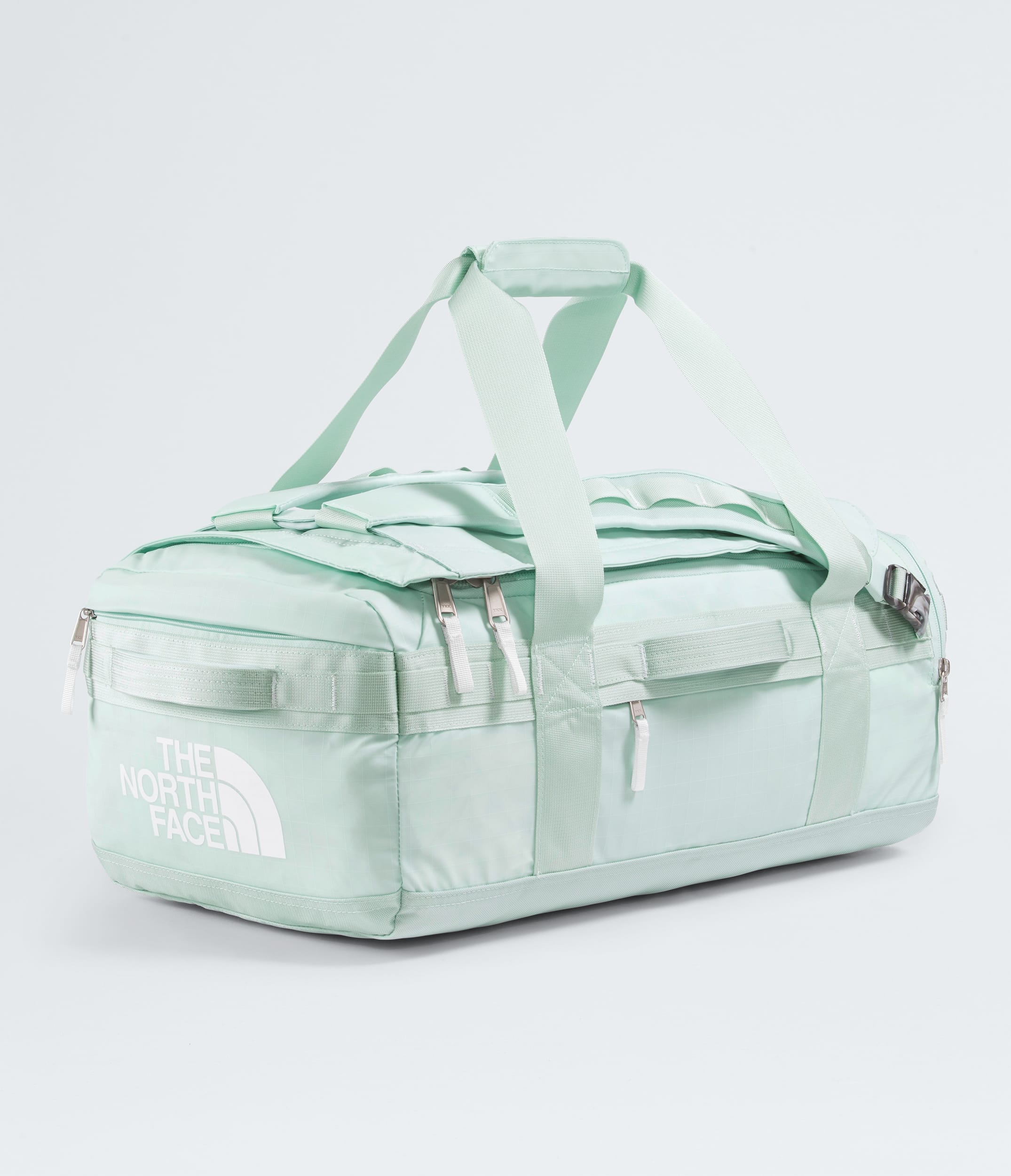 The North Face Base Camp™ Voyager Duffel—42L Opal Frost-Pearl Stone-Tnf White